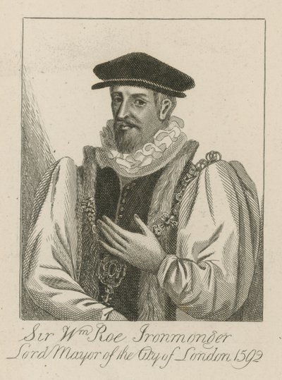 Sir William Roe, järnhandlare, borgmästare i London 1592 av English School