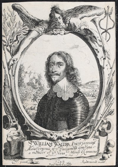 "Sir William Waller, riddare generalmajor i parlamentets armé och medlem av ye Honoble. Underhuset