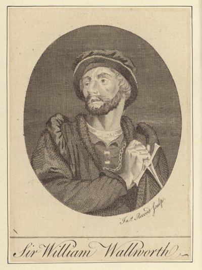 Sir William Wallworth (gravyr) av English School