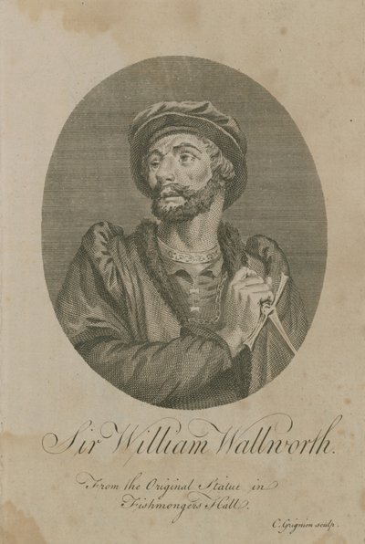 Sir William Wallworth, borgmästare i London, 1370 av English School