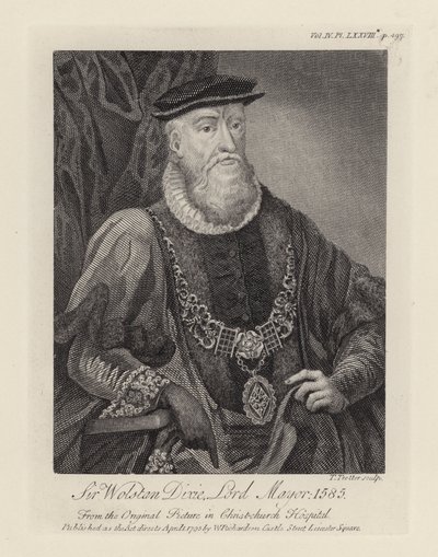 Sir Wolstan Dixie (gravyr) av English School