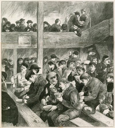 Skiss på Ned Wrights Thieves Supper av English School