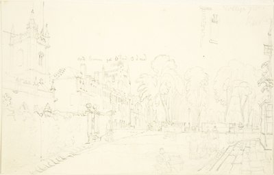 Sketch for College Green (penna på papper) av English School