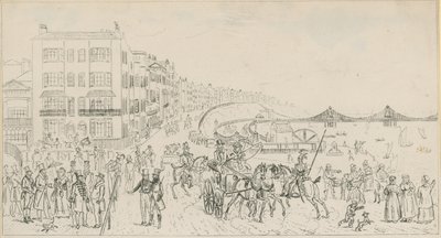 Skiss över havet i Brighton av English School