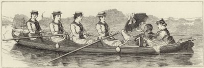 Skisser från en ånglansering vid Henley Regatta av English School