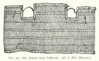 Slat Armor från Kalifornien (litho) av English School