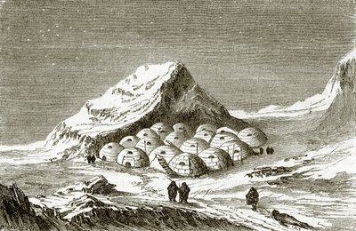 Snöhyddor i Esquimaux av English School