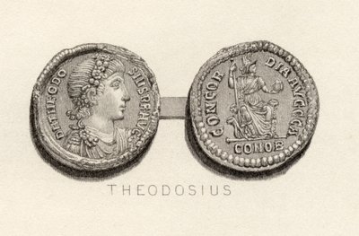 Solidusmynt från Theodosius den stores tid av English School