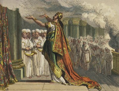 Salomo vid invigningen av templet av English School