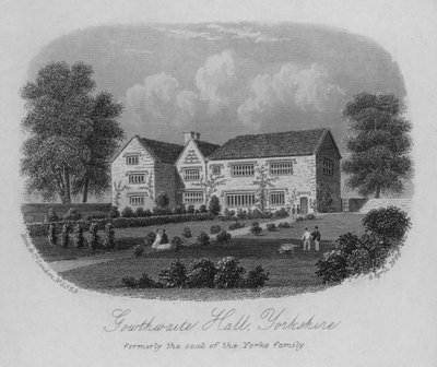 Southwaite Hall, Yorkshire, tidigare säte för familjen Yorke av English School