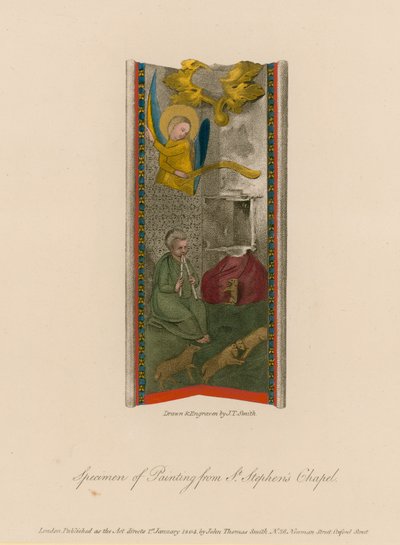 Exemplar av målning från St Stephens Chapel av English School