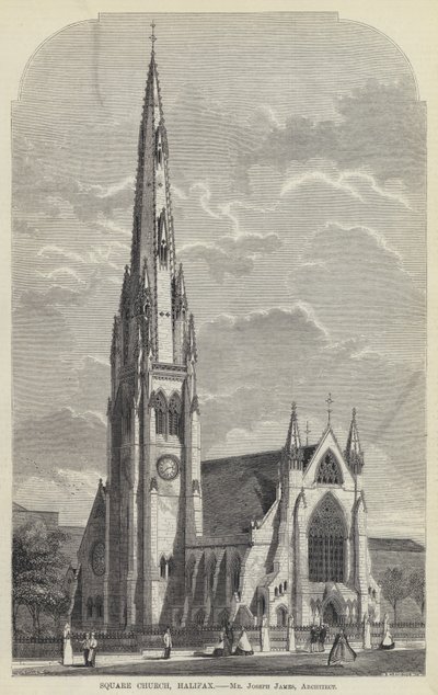 Square Church, Halifax (gravyr) av English School