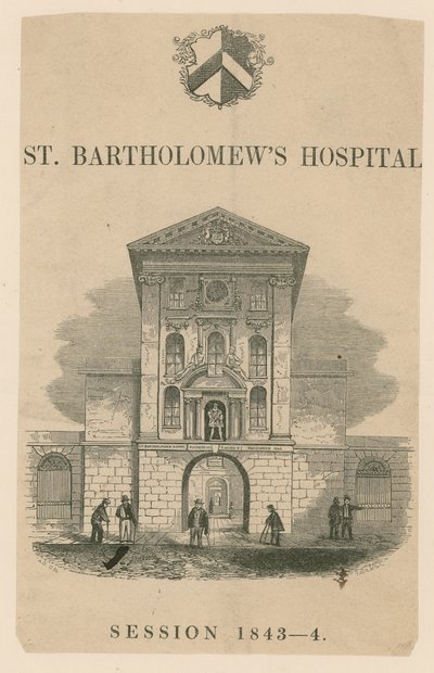 St Bartholomews Hospital, Smithfield. av English School