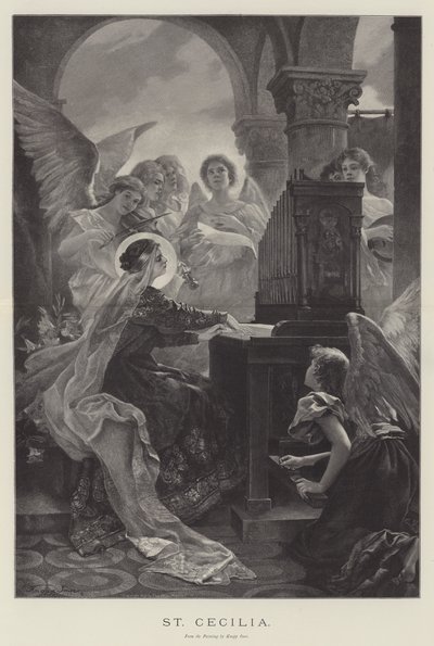 St Cecilia (gravyr) av English School
