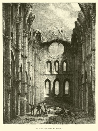 St Galgano nära Chiusdino av English School
