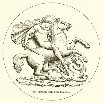 St George och draken av English School