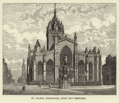 St Giles, Edinburgh, West End restaurerad av English School