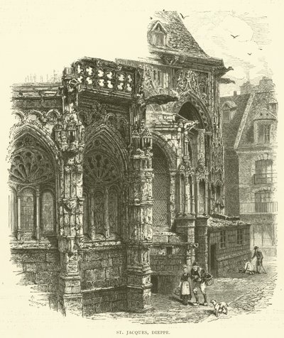 St Jacques, Dieppe (gravyr) av English School
