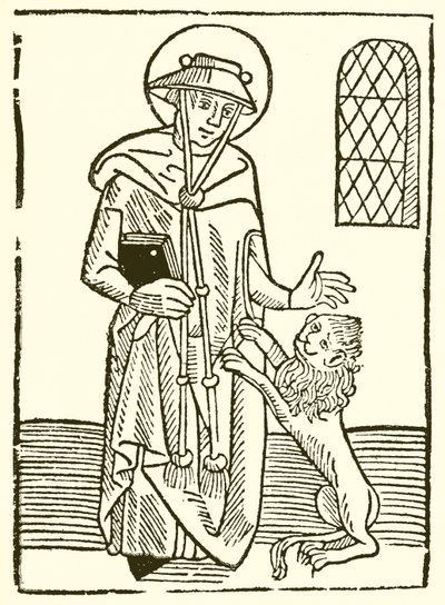 St. Hieronymus och hans lejon av English School