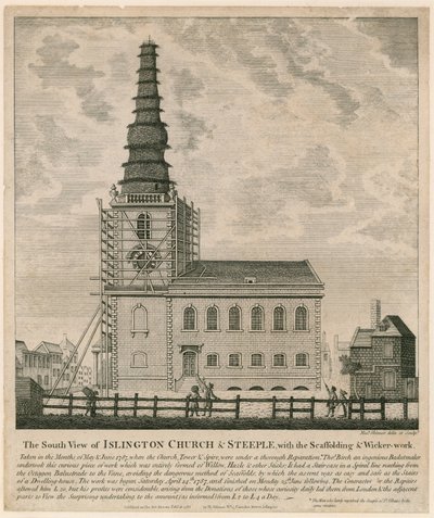 St Marys Church, Islington (gammal kyrka) av English School