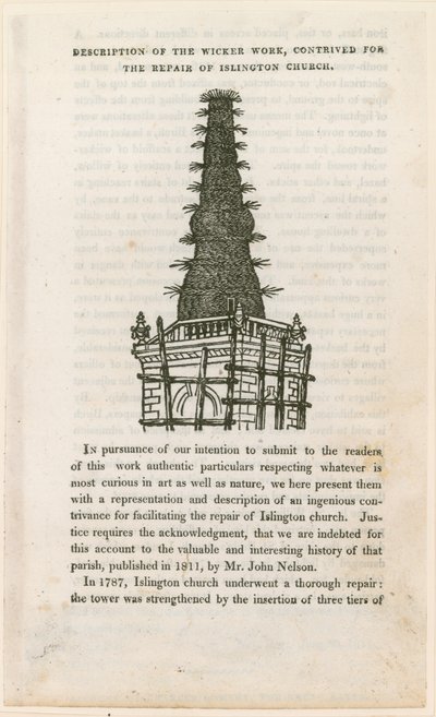 St Marys Church, Islington (gammal kyrka), flätad arbetsställning av English School
