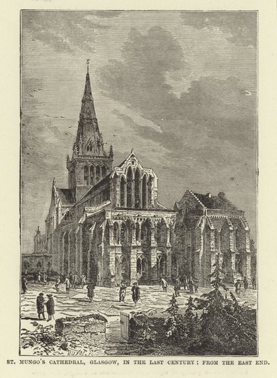 St Mungos Cathedral, Glasgow, under det senaste århundradet, från East End av English School
