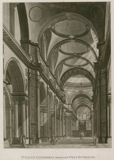 St Pauls Cathedral London, från västra ingången av English School