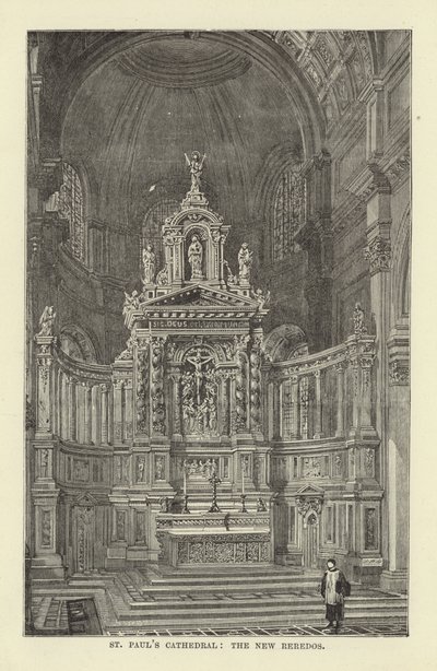 St Pauls Cathedral, New Reredos av English School