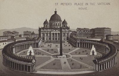 Petersplatsen, Vatikanstaten, Rom, Italien av English School