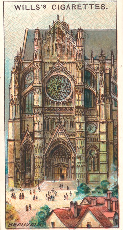St Pierre-katedralen, Beauvais (färglitografi) av English School