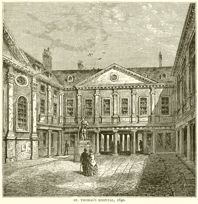 St. Thomass sjukhus, 1840 av English School