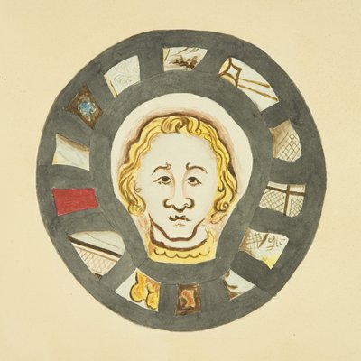 Målat glas från Canynges kapell av English School