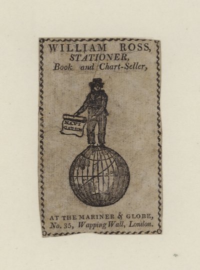 Skrivare, William Ross, byteskort av English School