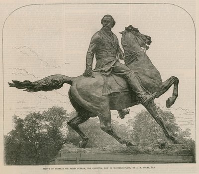 Staty av general Sir James Outram, för Calcutta, nu på Waterloo Place av English School