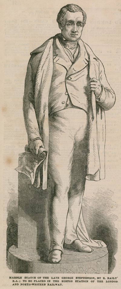Staty av George Stephenson av English School