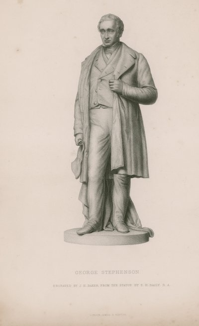 Staty av George Stephenson av English School