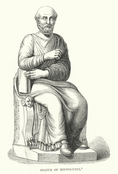 Staty av Hippolytus (gravyr) av English School