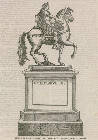 Staty av kung William den tredje, på St James