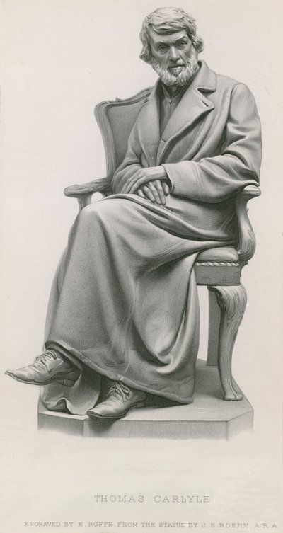 Staty av Thomas Carlyle av English School
