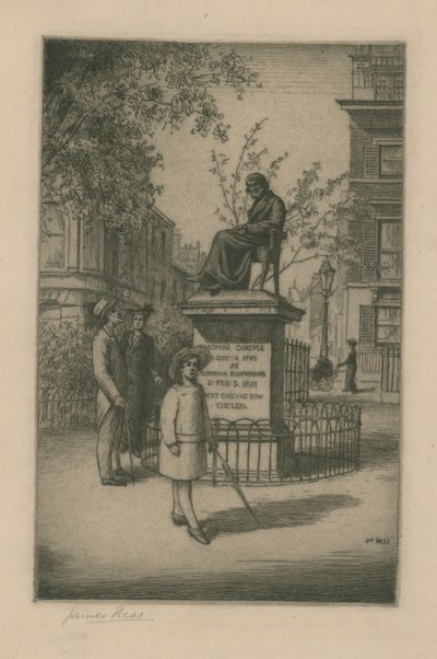 Staty av Thomas Carlyle av English School