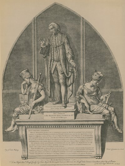 Staty av William Beckford i Guildhall, London av English School
