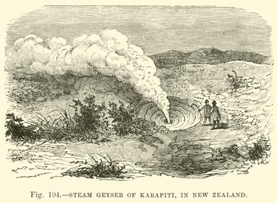 Steam Geyser of Karapiti, i Nya Zeeland av English School