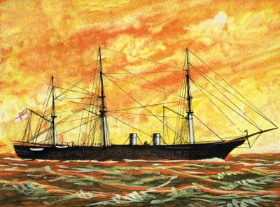 Dampfschiff von English School