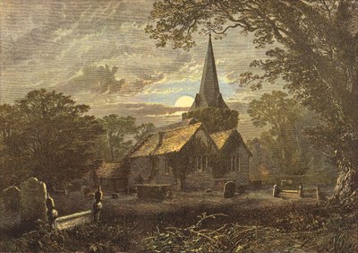 Stoke Poges kyrkogård, scenen för Gray