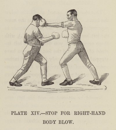 Stopp för höger kroppsslag (gravyr) av English School