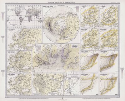 Stormspår och frekvens (färg litho) av English School