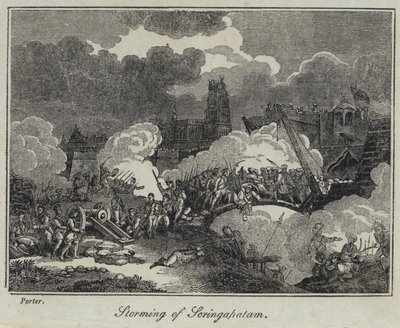 Storming av Seringapatam (gravyr) av English School
