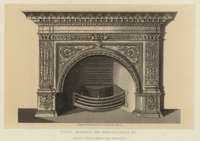 Spis, designad och tillverkad av Messrs Carr and Robertson Sheffield (litografi) av English School
