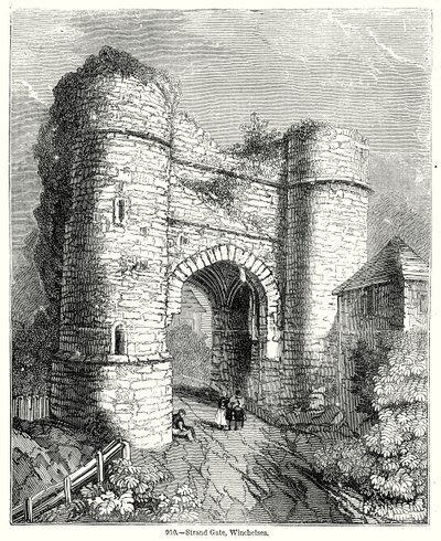 Strand Gate, Winchelsea (gravyr) av English School