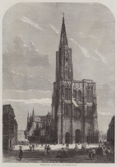 Strasbourgs katedral (gravyr) av English School